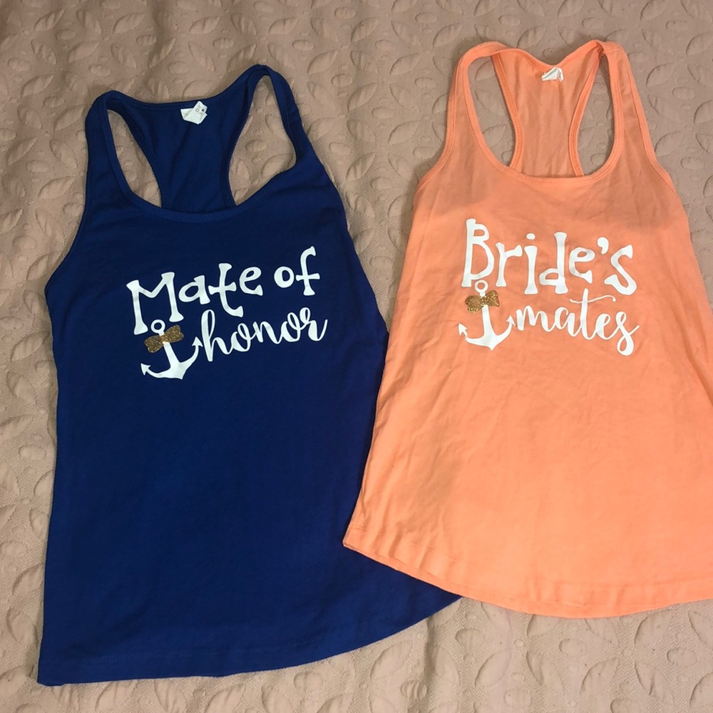 🎀 Mate of Honor and Bride’s Mates Tank Tops 🎀